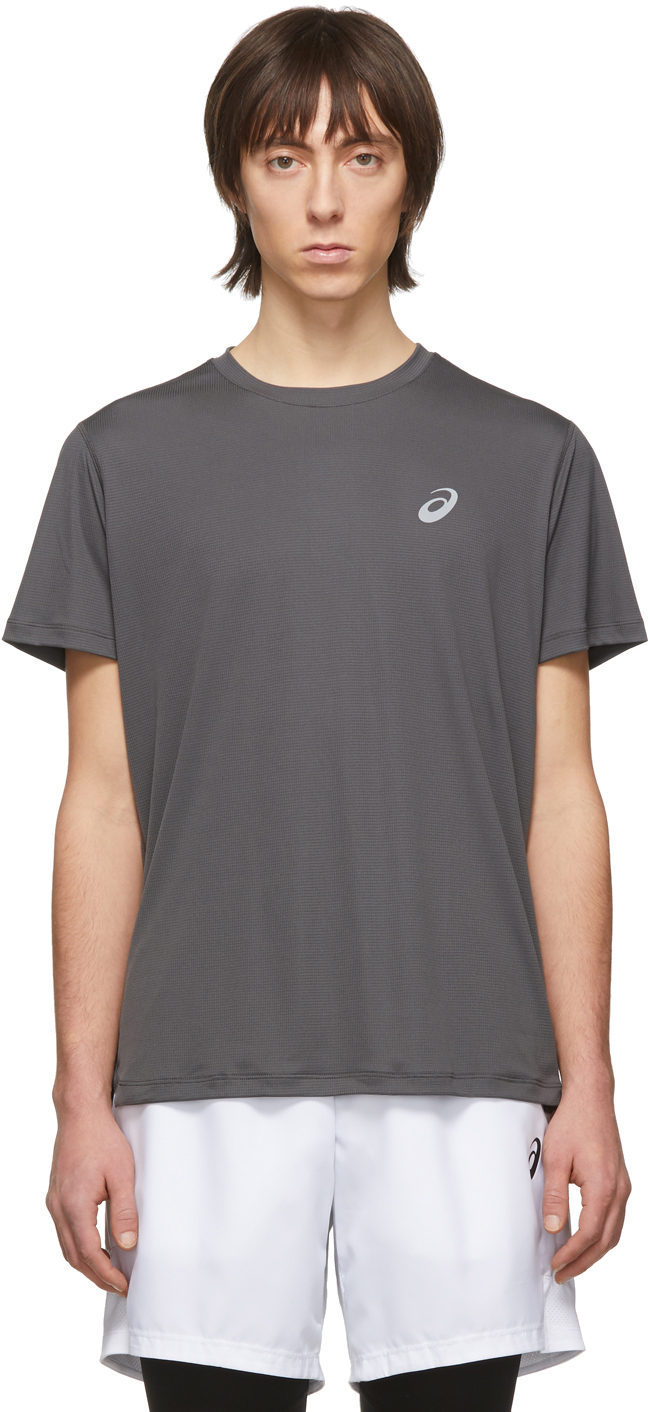 asics t shirt gris