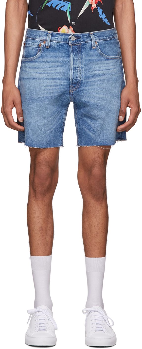 levis blue shorts