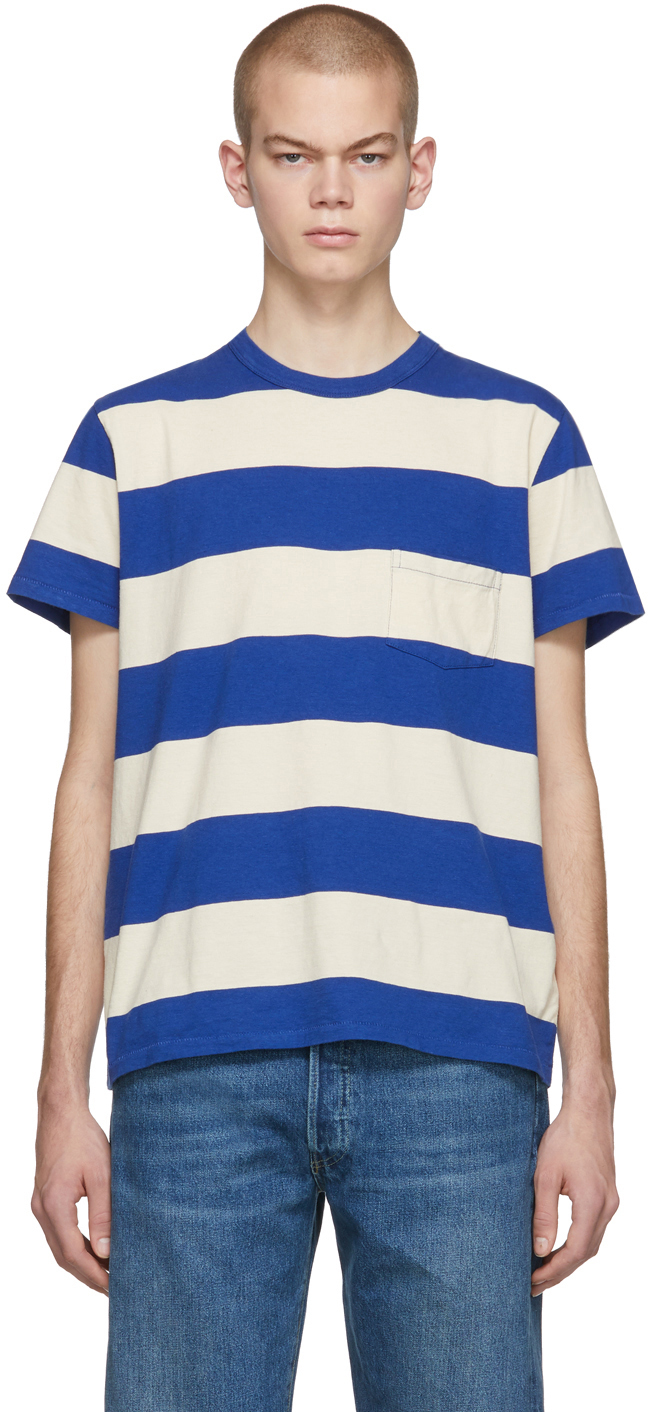 White Stripe 1960s Casual T-Shirt 