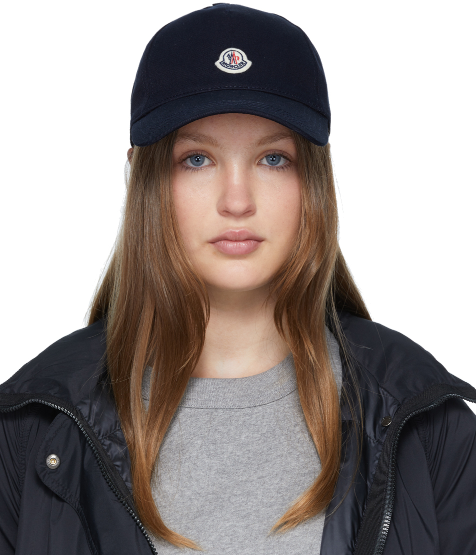 Moncler: Navy Baseball Cap | SSENSE UK