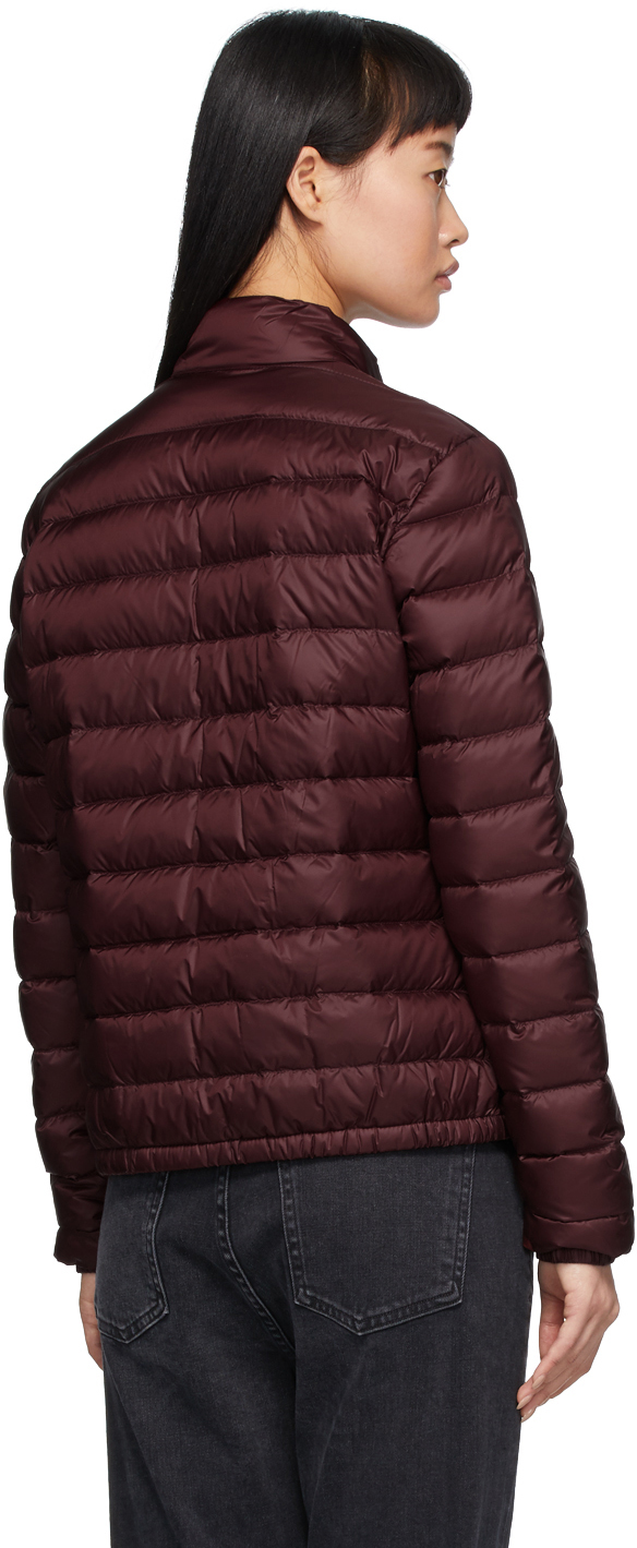 burgundy moncler vest