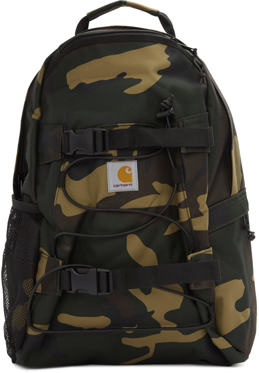 Carhartt Work In Progress Khaki Camo Kickflip Backpack Ssense