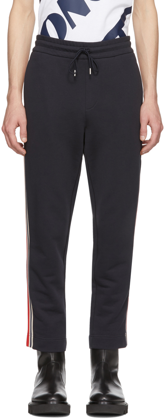Slacks and Chinos Slacks and Chinos Moncler Trousers Moncler Cotton Trousers Mens Trousers Navy in Blue for Men 