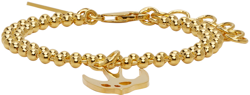 Mcq Alexander Mcqueen Gold Swallow Bracelet Ssense Mcq Alexander Mcqueen Gold Swallow