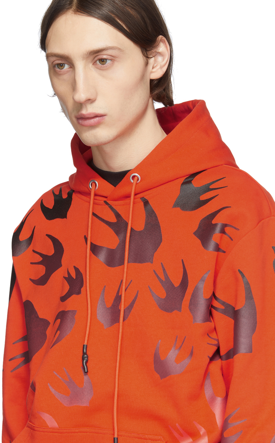 alexander mcqueen hoodie orange