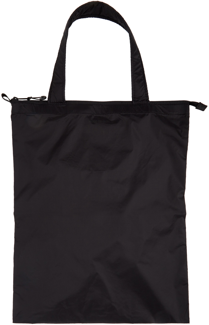 Norse Projects: Black Packable Essentials Tote Bag | SSENSE