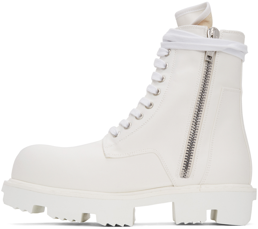 rick owens white boots