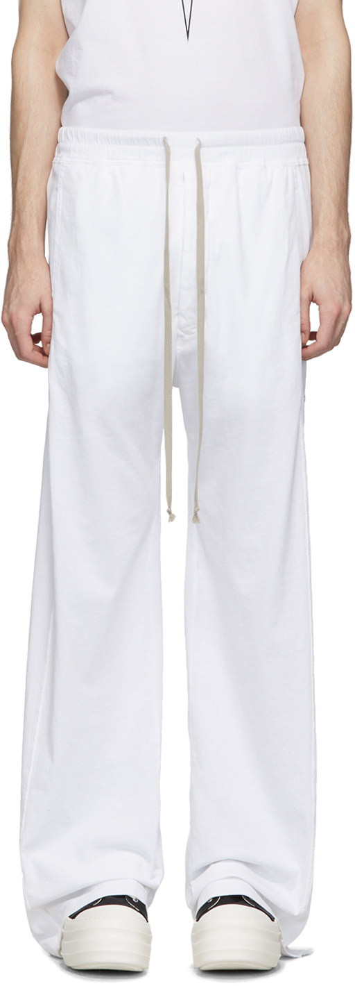 Rick Owens DRKSHDW: White Pushers Lounge Pants | SSENSE