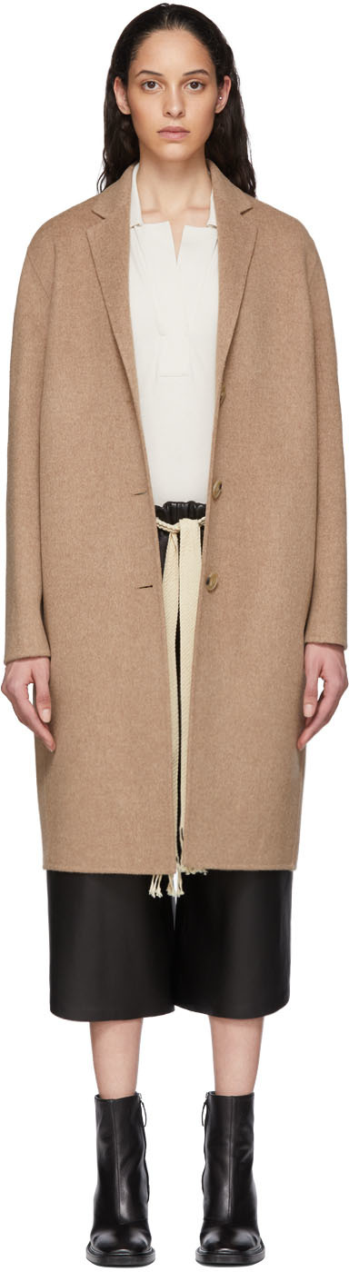 tan wool coat