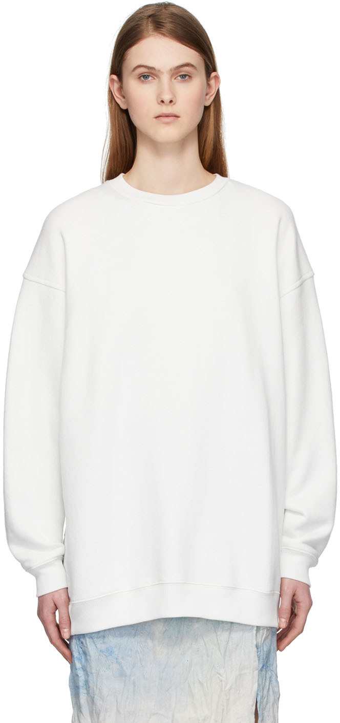 acne studios white sweatshirt