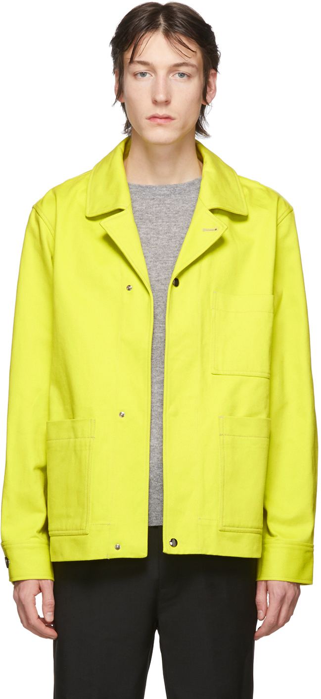 acne studios yellow coat