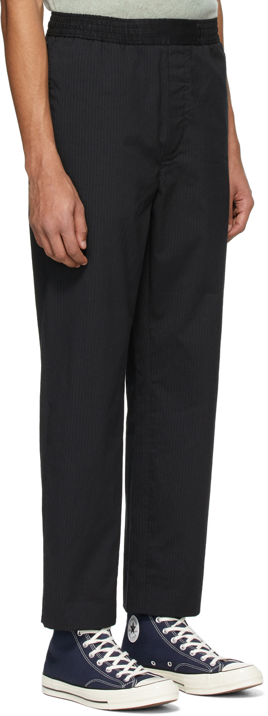 pinstripe cropped trousers