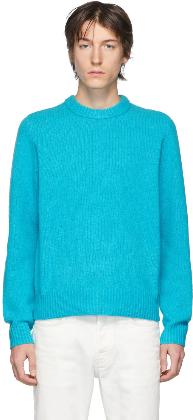 Blue Wool Sweater by Acne Studios on Sale