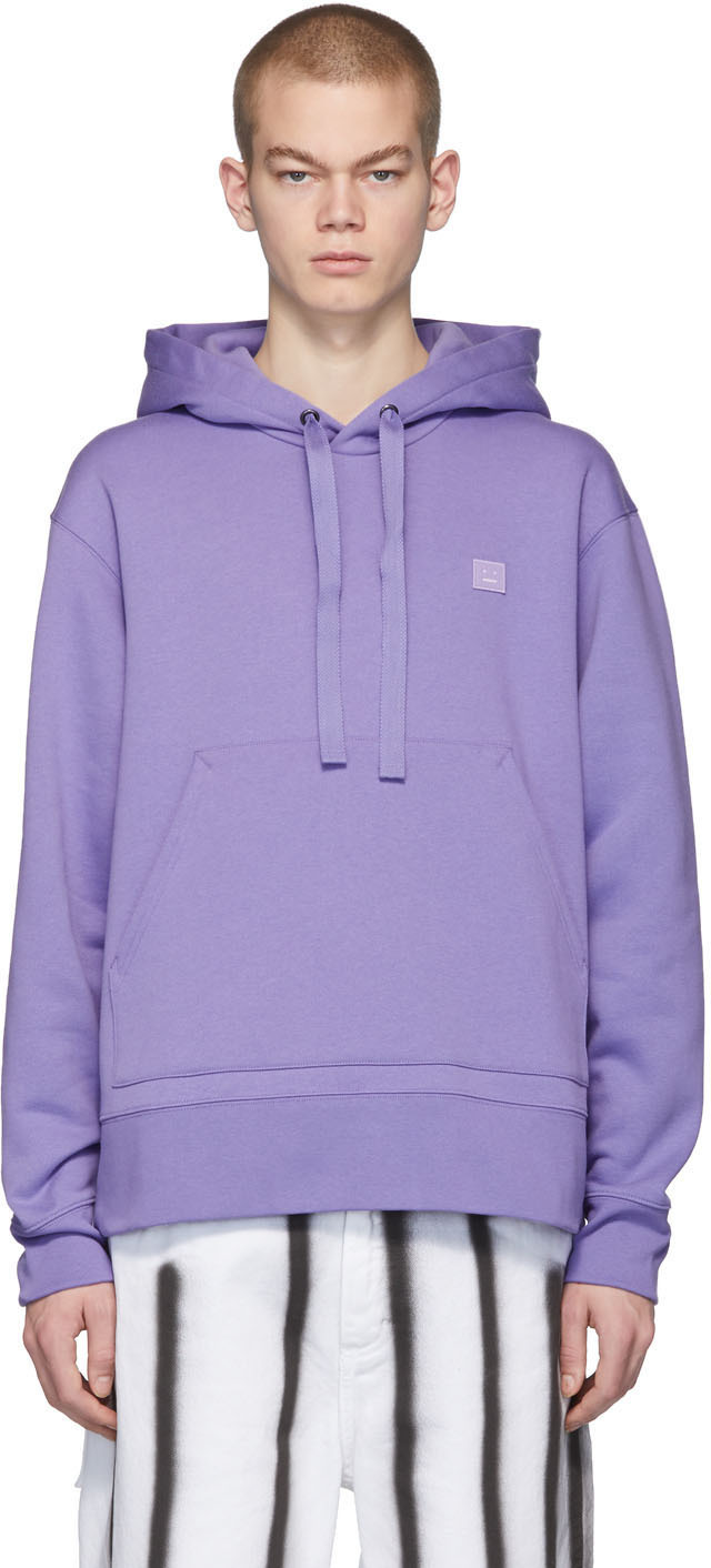 acne purple hoodie