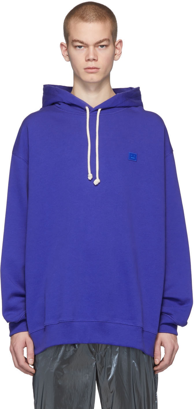 acne studios blue hoodie