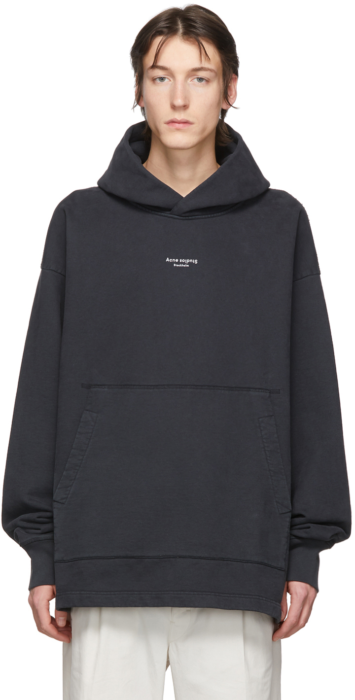 acne studios hoodie black