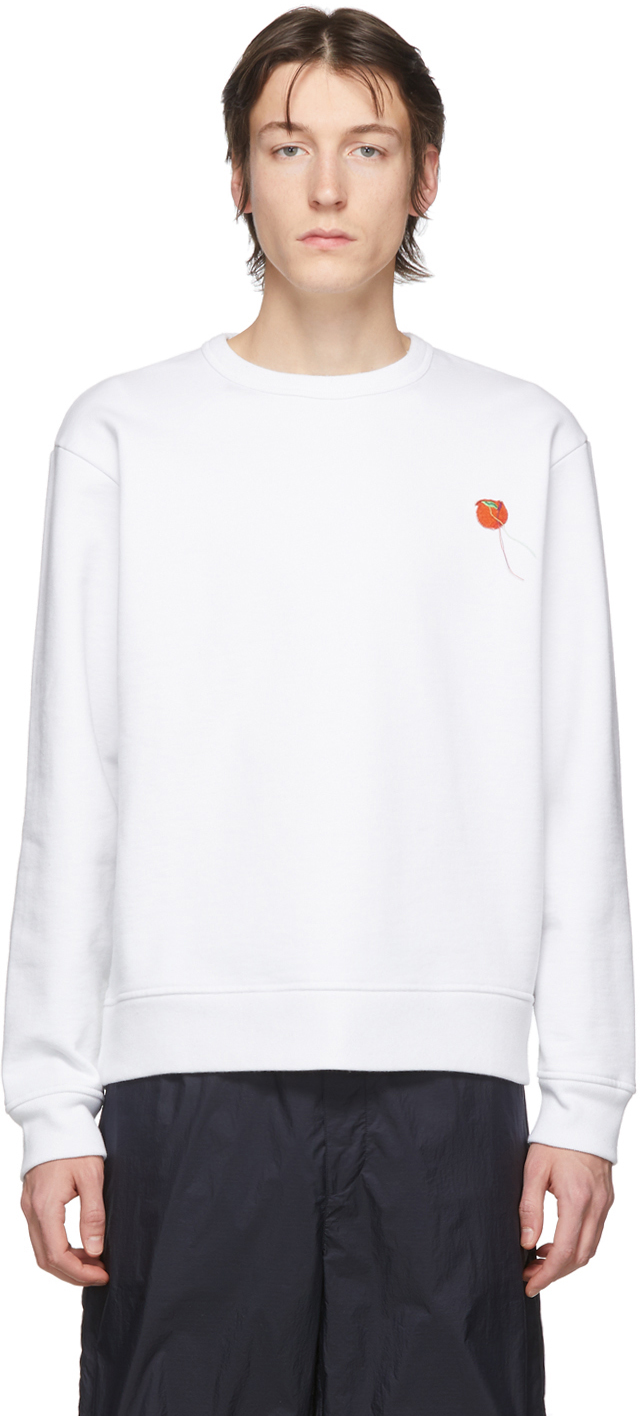 acne studios white sweatshirt