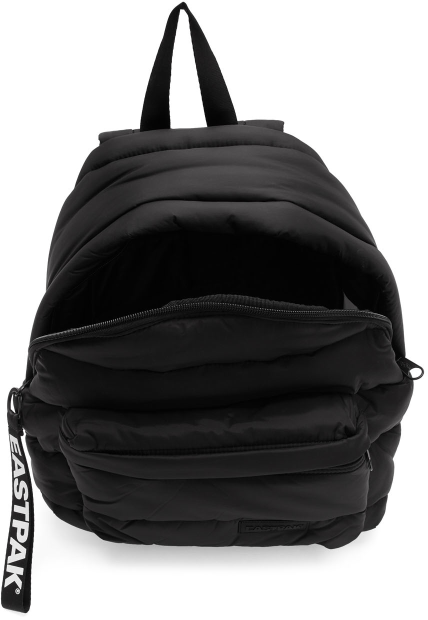 black puffer backpack