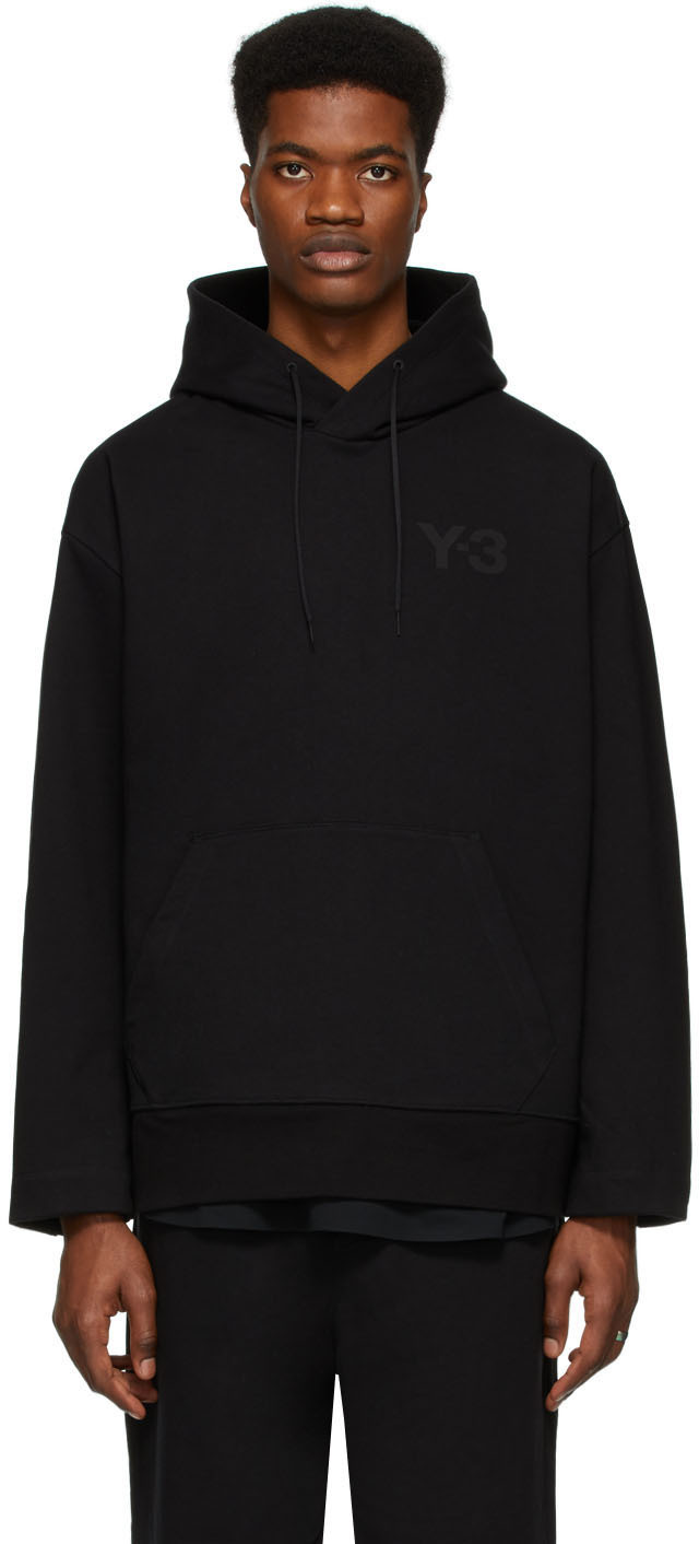 y3 black hoodie