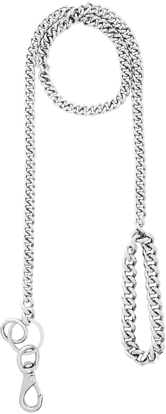 Martine Ali Silver Solid Curb Leash SSENSE