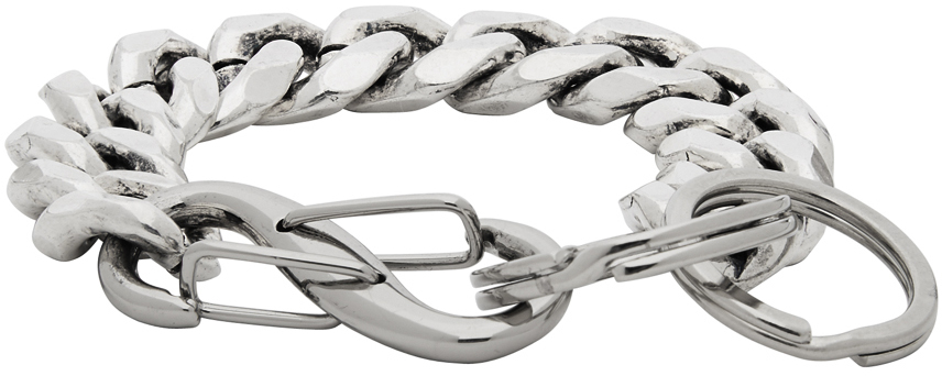 Martine Ali: Silver S-Cuban Bracelet | SSENSE