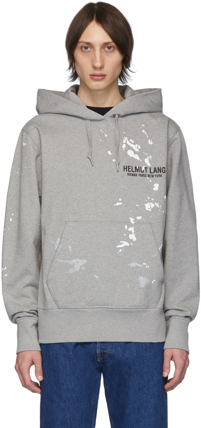 helmut lang hoodie grey