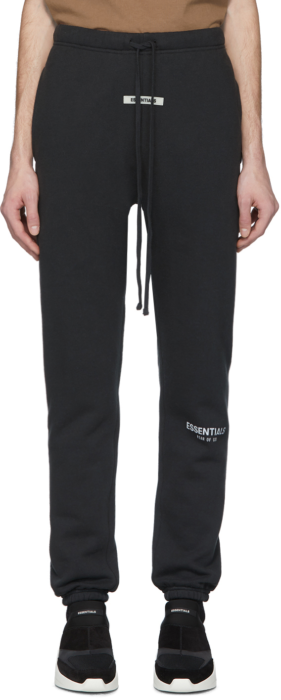 Essentials Black Fleece Lounge Pants SSENSE 대한민국