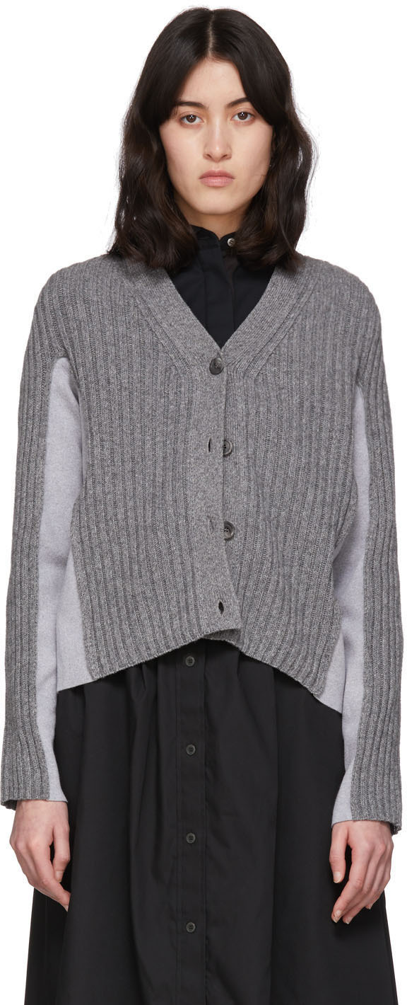 Maison Margiela: Grey Shadow Cardigan | SSENSE