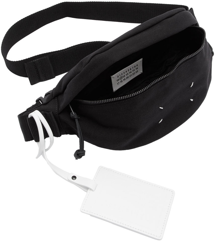 black canvas bum bag