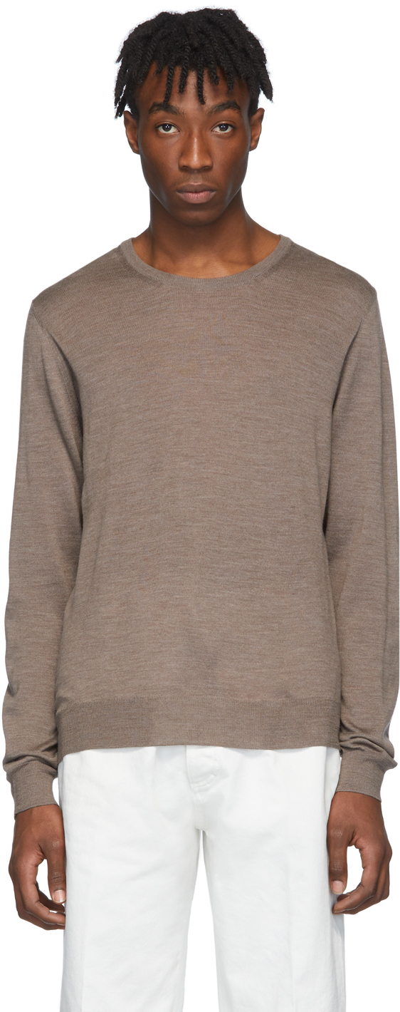 Maison Margiela: Brown Wool Sweater | SSENSE