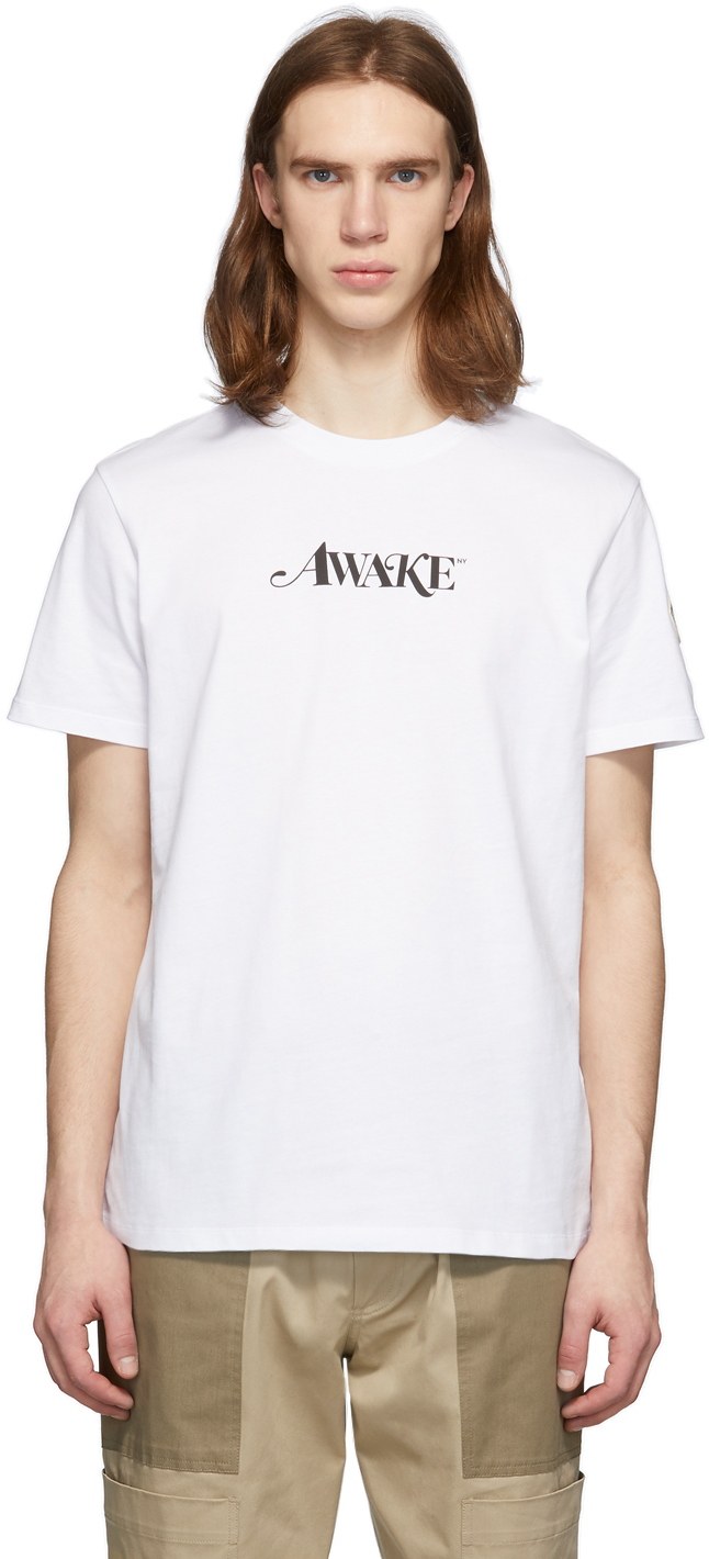 Moncler Genius 2 Moncler 1952 White Awake NY Edition Logo T-Shirt