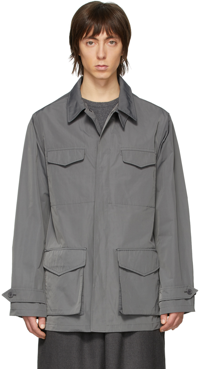 Random Identities: Grey Slim Jacket | SSENSE UK