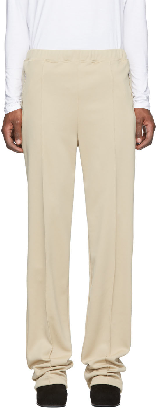 random identities white high rise pants