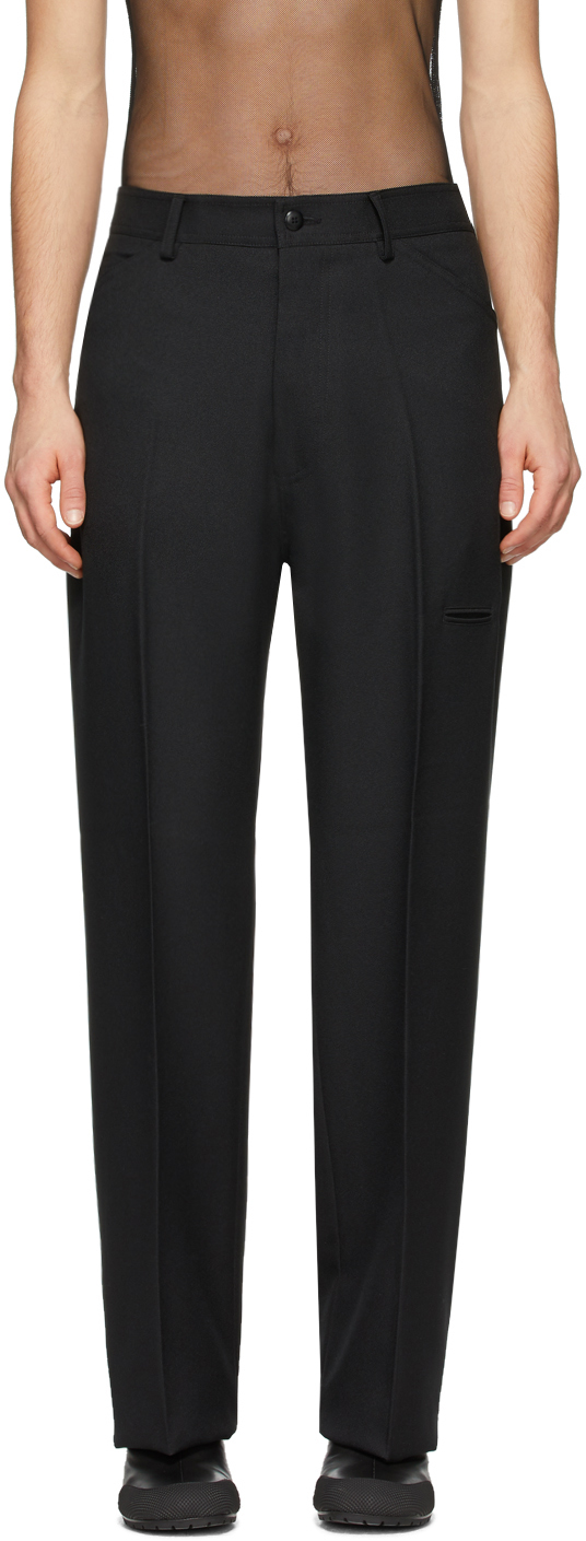 random identities white high rise pants