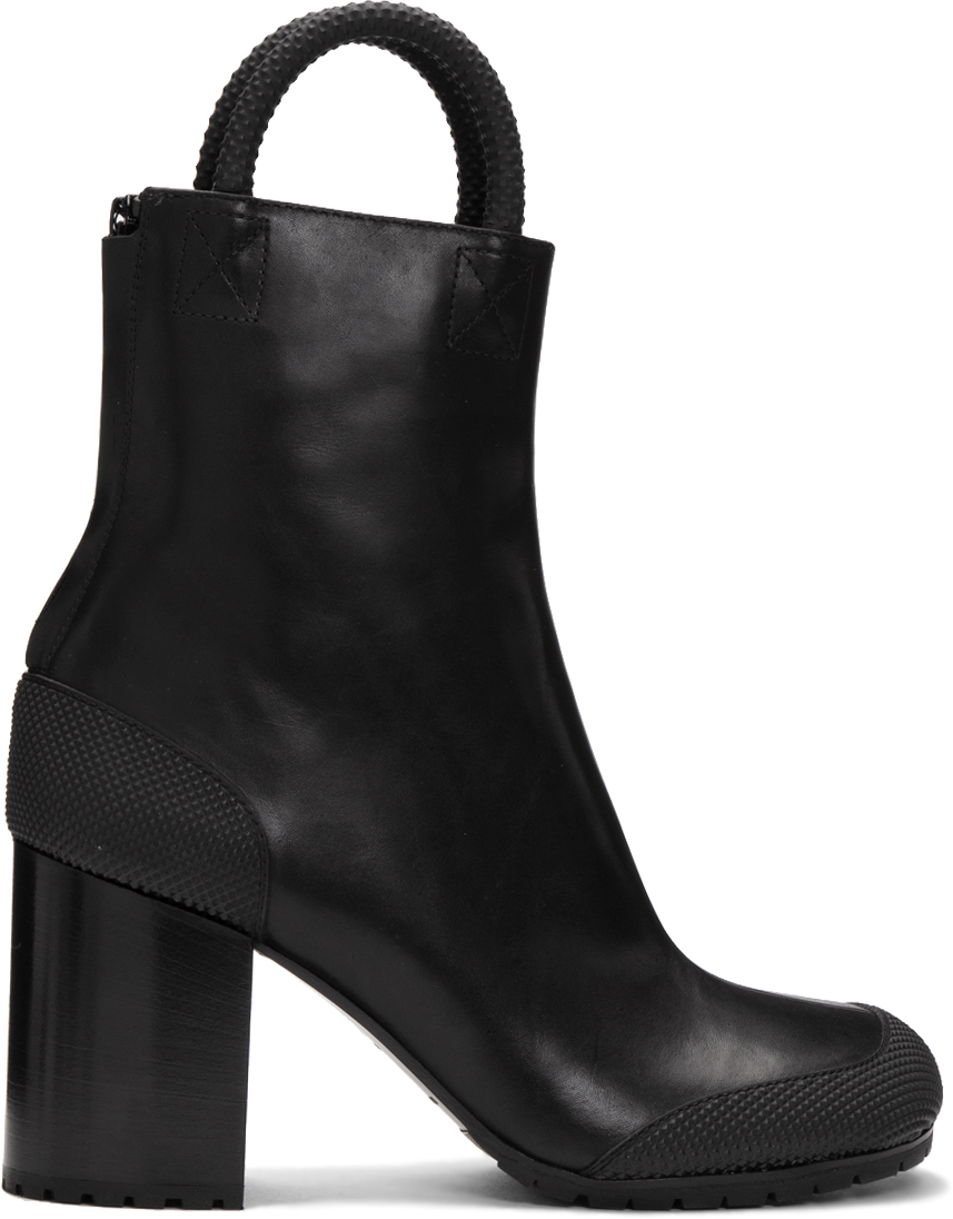 Random Identities: Black Worker Boots | SSENSE UK