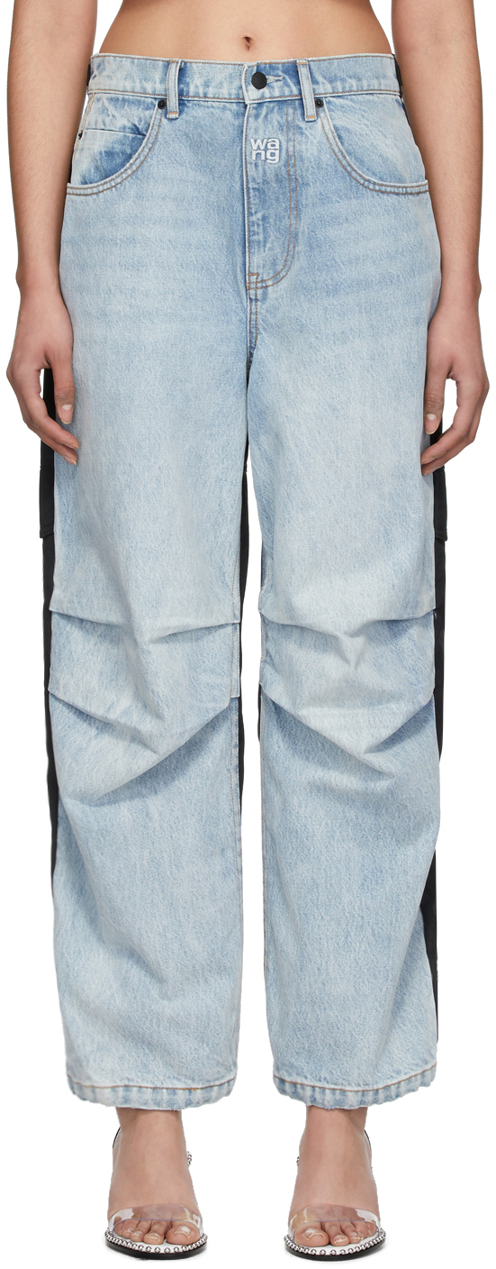 alexander wang jeans blue and black