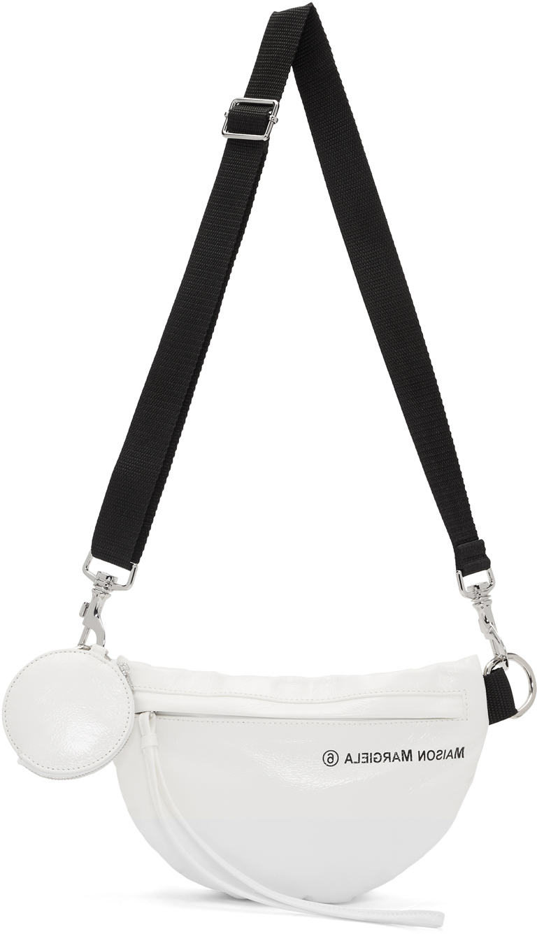 all white bum bag