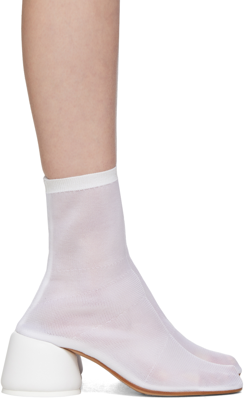 sock boots white