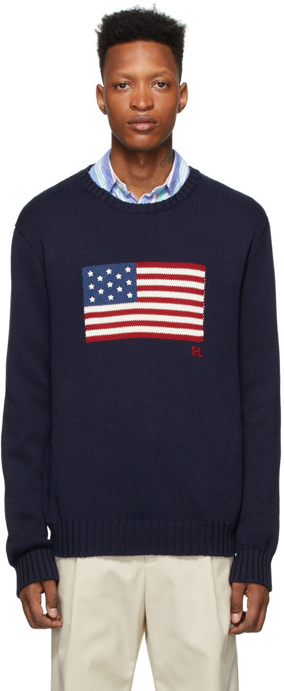 polo ralph lauren flag sweater