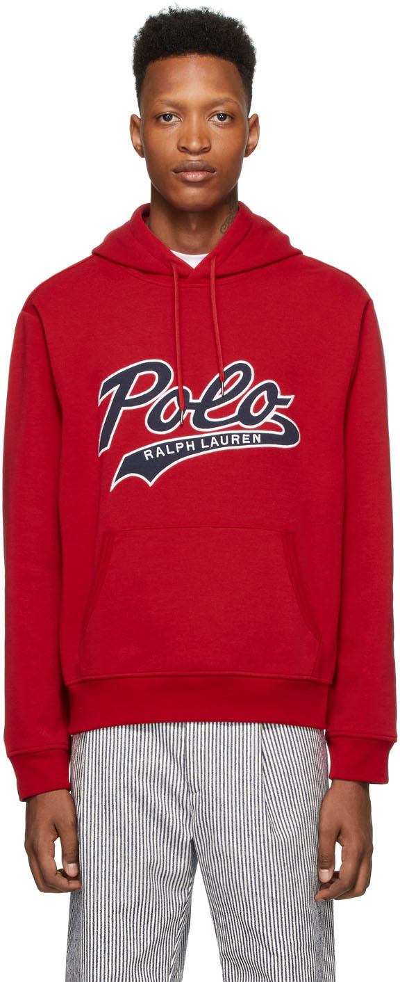 red polo sweatshirt