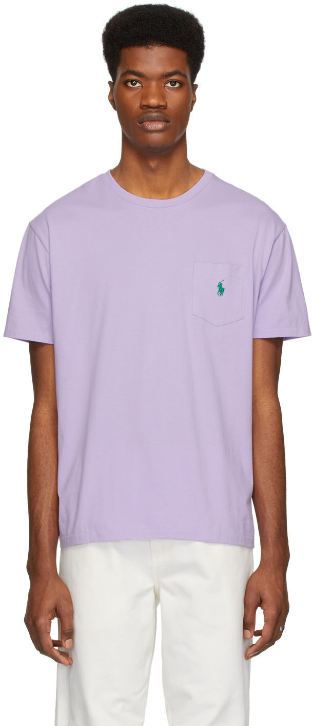 polo ralph lauren purple t shirt