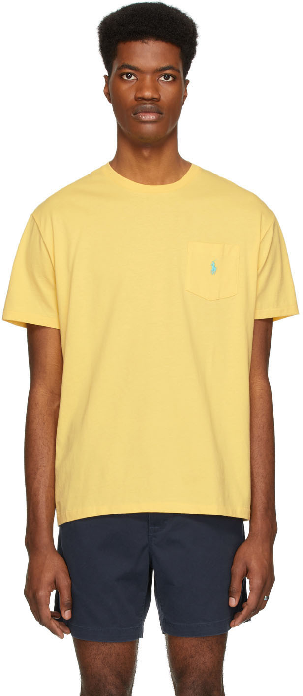 polo ralph lauren yellow t shirt