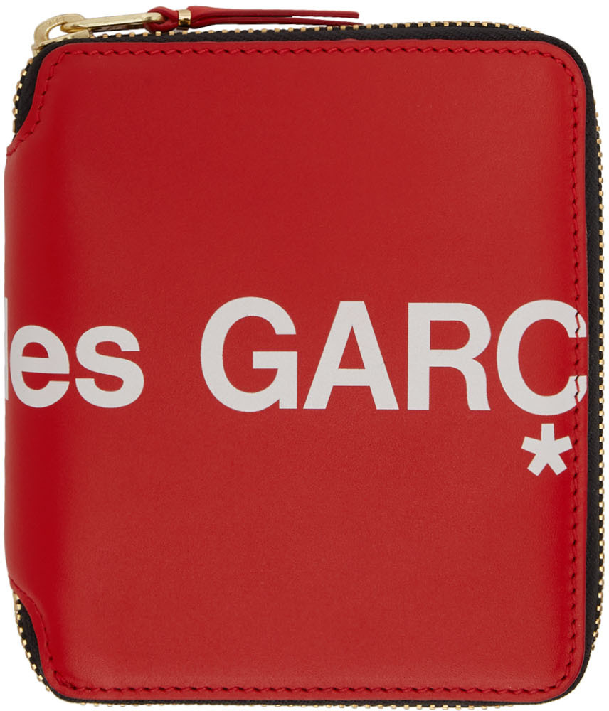 Femme Accessoires Portefeuilles et porte-cartes Comme des Garçons Huge Logo Wallet Red Comme des Garçons 