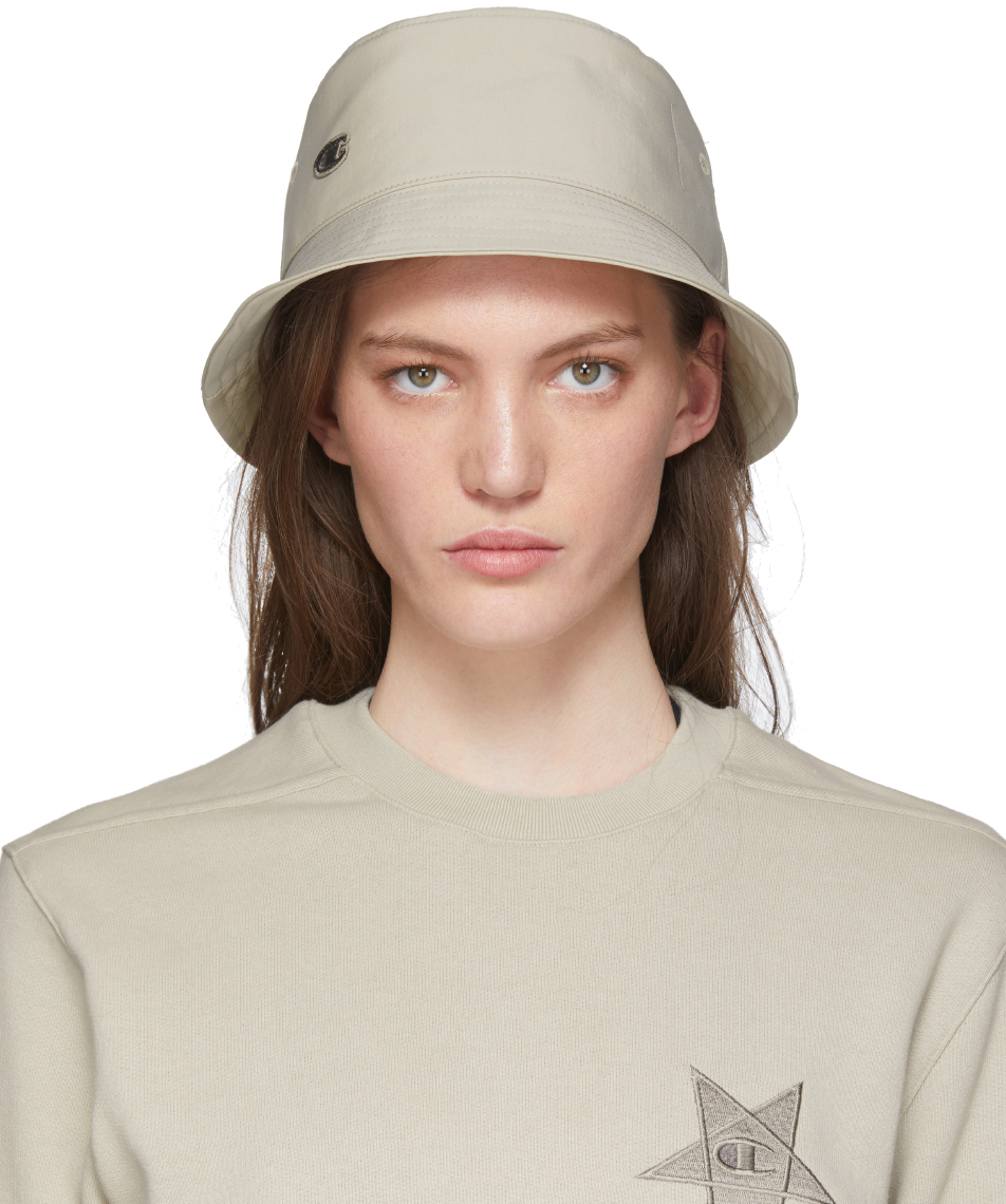 Rick Owens: Off-White Champion Edition Gilligan Bucket Hat | SSENSE