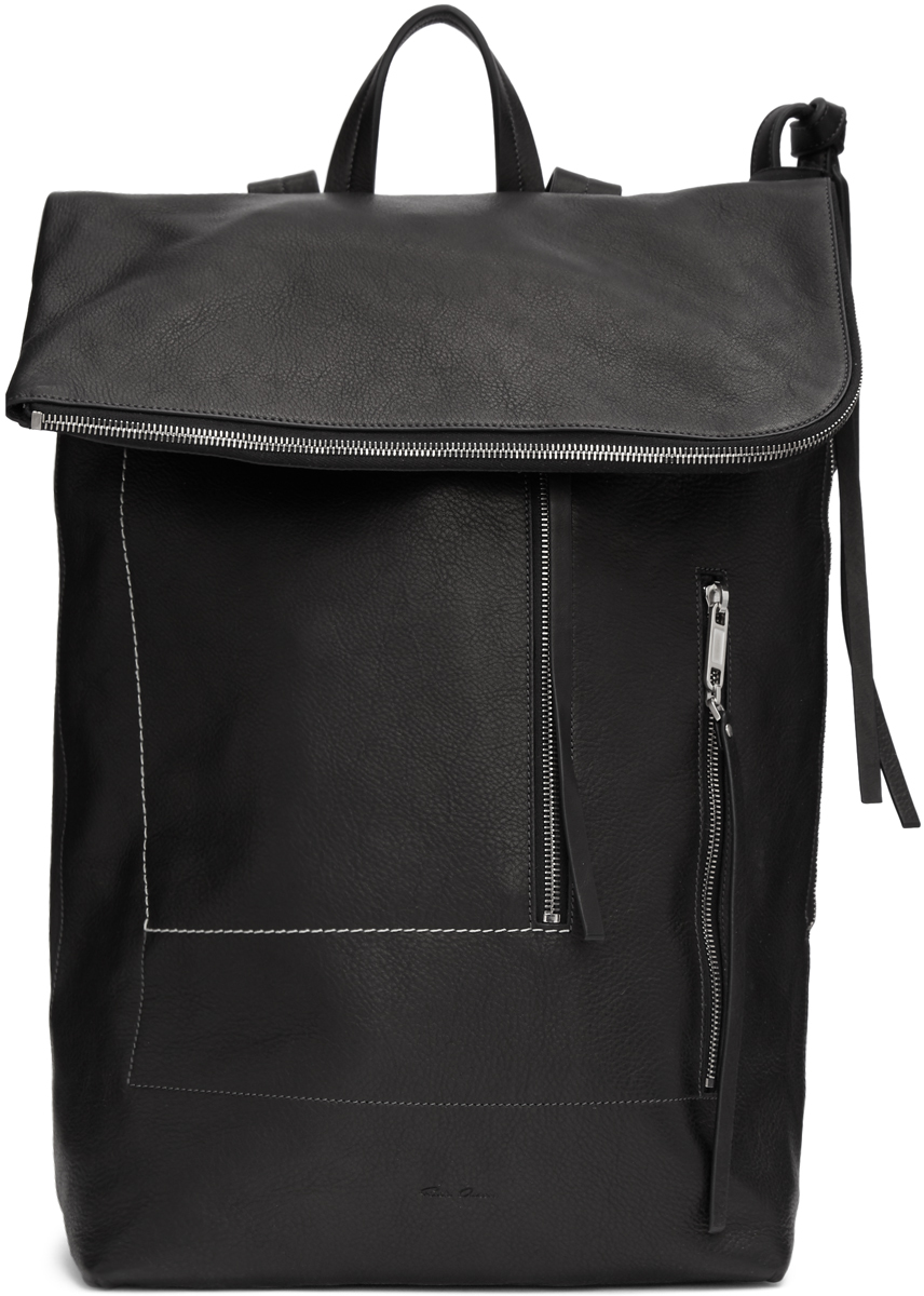 Rick Owens: Black Tecuatl Duffle Backpack | SSENSE