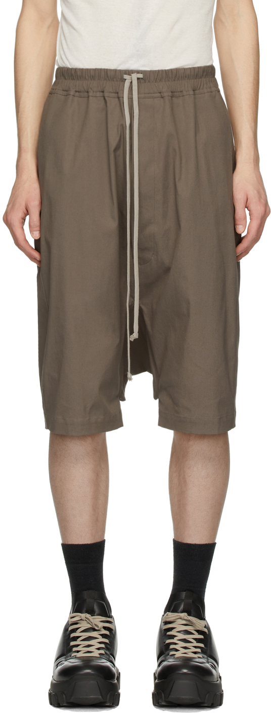 Rick Owens: Grey Rick Pods Shorts | SSENSE