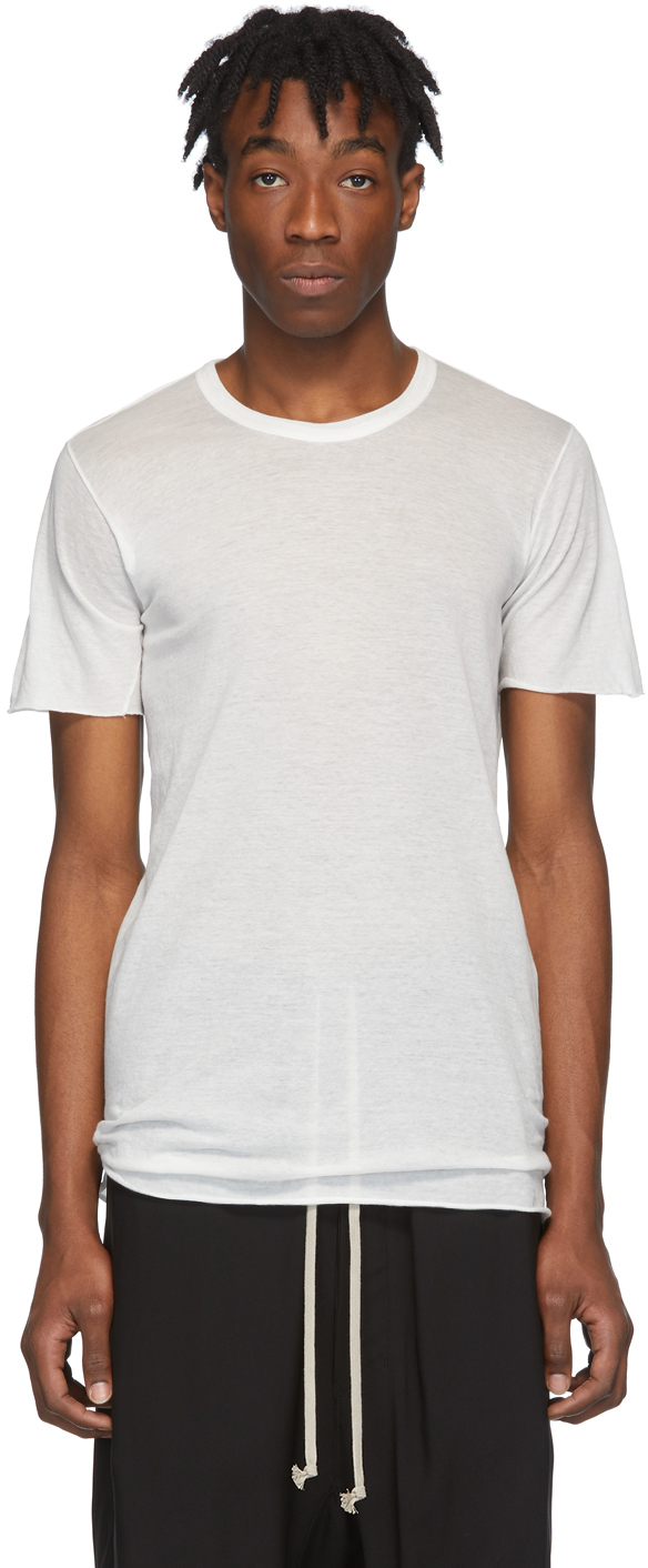 Rick Owens White Basic T-Shirt