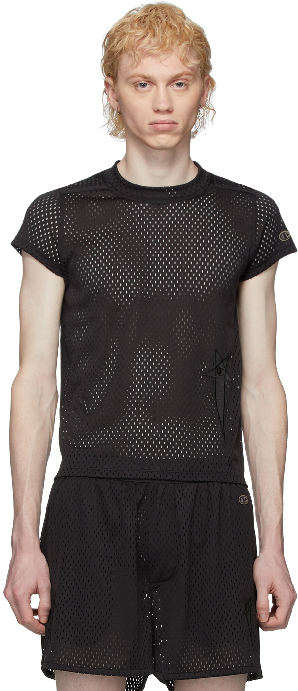 Black Champion Edition Mesh Small Level T-Shirt