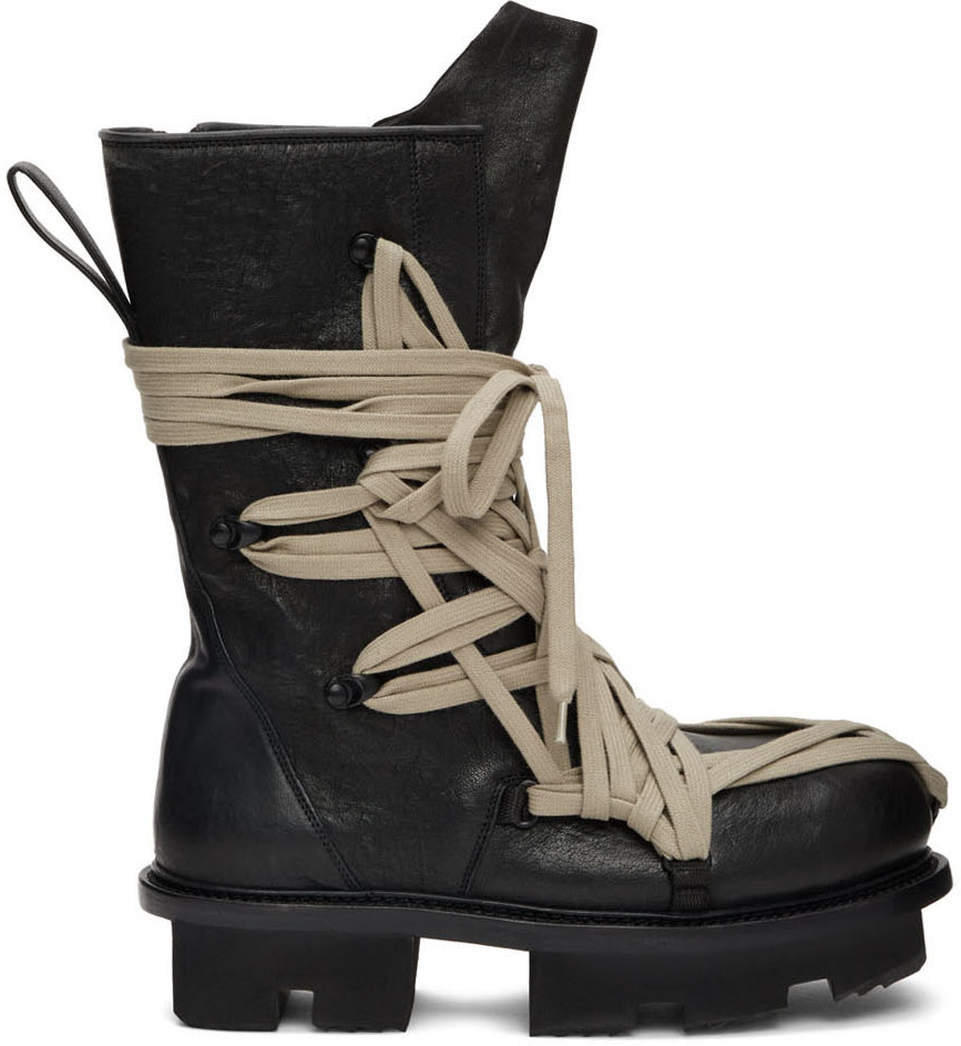 rick owens military boots