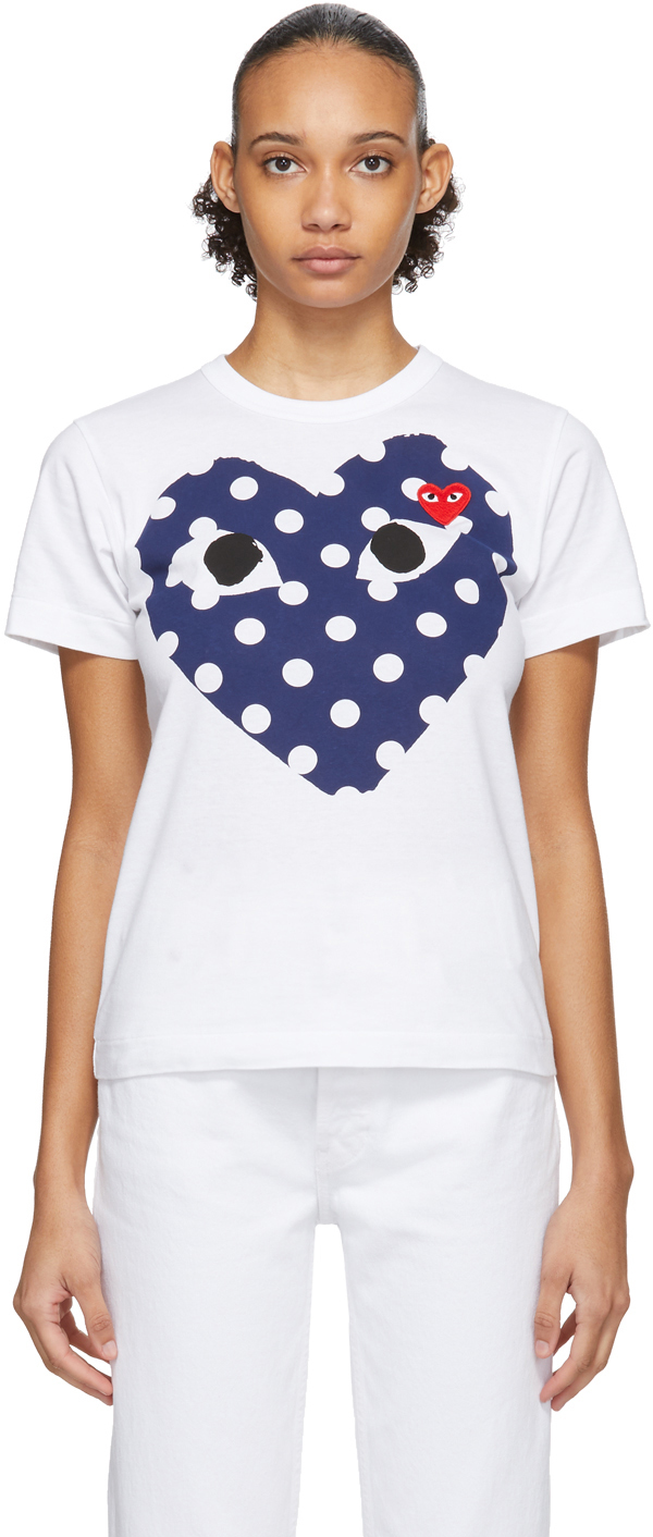 comme des garcons polka dot t shirt